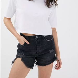 BDG Surf High-Waisted Denim Short – Distressed Black Denim. NWT